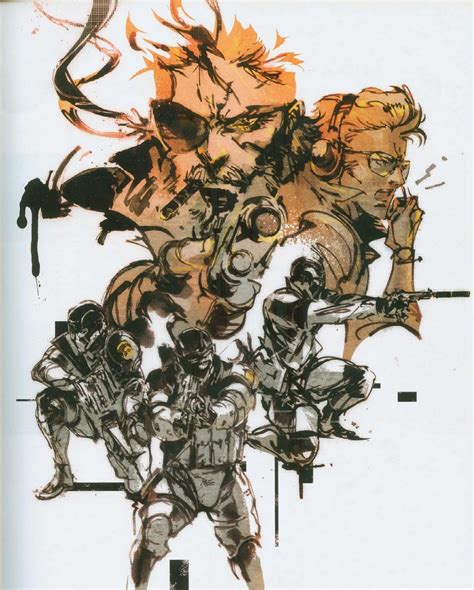 metal.gear aolid box|yoji shinkawa metal gear art.